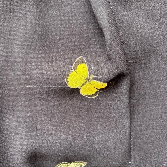 Anthropologie Erin Fetherston Butterfly Garden Gown Sleeveless Mermaid Size 4 - Picture 13 of 13